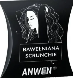 Haargummi aus Baumwolle schwarz