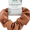 Haargummi aus Leder 10,5 x 3,5 cm, beige