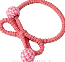 Haargummi mit Kugeln rosa