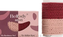 Haargummis rosa und rot 20 St.