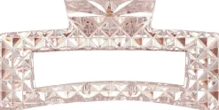 Haar-Krabbenclip, 21015, transparent-braun
