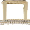 Haarkrebs Krabbe mit Perlen 26836 gold mit Steinen