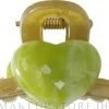 Haarkrebs Krabbe Olive mit grünem Herzen