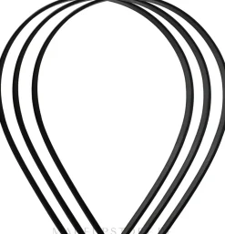 Haarreif Basic mittel 3 St. schwarz