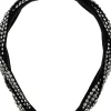Haarreif, FA-5753, schwarz mit Diamanten