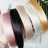 Haarreif Satin breit schwarz