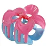 Haarspange, rosa-blau Blume