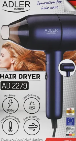 Haartrockner mit LED-Anzeige schwarz