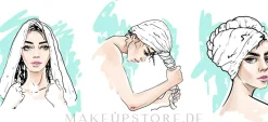 Haarturban grau