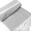 Hammam-Handtuch, Baumwolle, grau