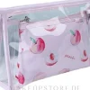 2in1 Kosmetiktasche für Damen Pfirsich