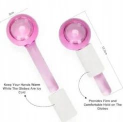 Kühlende Gesichtsmassagebälle, rosa
