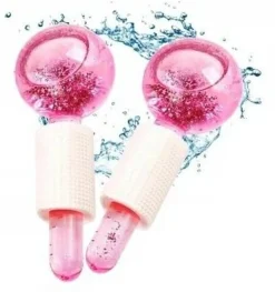 Kühlende Gesichtsmassagebälle, rosa