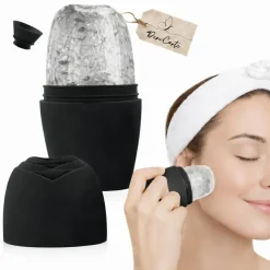 Kühlendes Gesichtsmassagegerät, schwarz