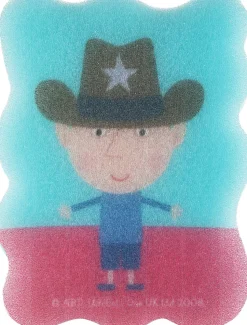 Kinder-Badeschwamm Ben & Holly Ben Sheriff blau