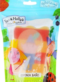 Kinder-Badeschwamm Ben und Holly rot-gelb