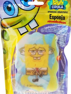 Kinder-Badeschwamm Sponge Bob gelb-blau