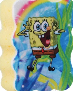 Kinder-Badeschwamm SpongeBob blau-gelb