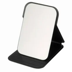 Klappbarer Kosmetikspiegel in Etui, schwarz