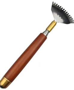 Klappbarer Rückenkratzer 'Rechen', braun