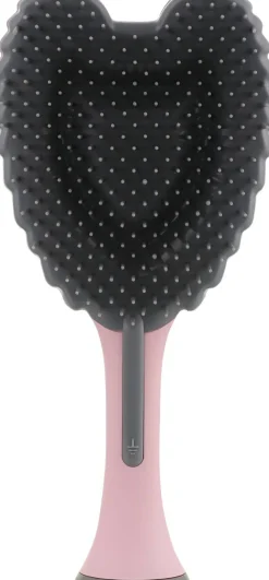 Kompakte Engel-Haarbürste, mattrosa mit Grau