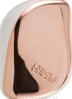Kompakte Haarbürste rosegold-cremeweiß