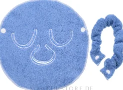 Kompressionshandtuch für kosmetische Behandlungen, blau