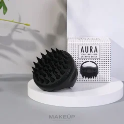 Kopfhautmassagebürste schwarz