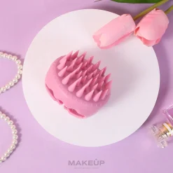 Kopfmassagebürste, rosa