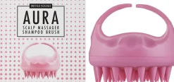 Kopfmassagebürste, rosa