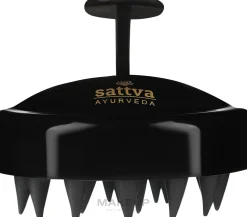 Kopfmassagebürste schwarz