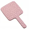 Kosmetikspiegel mit Griff, einseitig XL, Höhe 23 cm, L24R, rosa