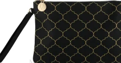 Kosmetiktasche Art Deco mit Reißverschluss 415031 schwarz Größe M