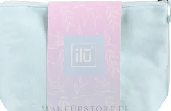 Kosmetiktasche aus Baumwolle blau