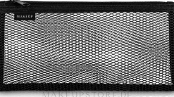 Kosmetiktasche Black mesh schwarz 22x10 cm