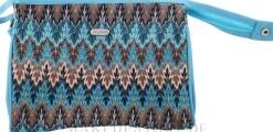 Kosmetiktasche Boho blau-grün 94187