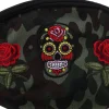 Kosmetiktasche Camouflage 95870 Rosen und Schädel