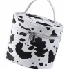 Kosmetiktasche für Damen Milch schwarz