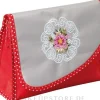 Kosmetiktasche Mandala 98130 grau-rot
