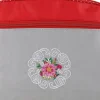 Kosmetiktasche Mandala 98161 rot-grau