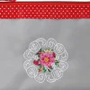 Kosmetiktasche Mandala 98147 rot-grau