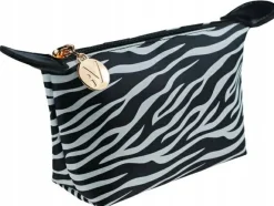 Kosmetiktasche mit Reißverschluss, Zebra