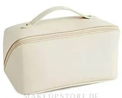 Kosmetiktasche mit Reißverschluss beige