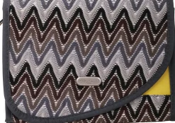 Kosmetiktasche mit Spiegel ZigZags 93999 braun
