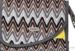 Kosmetiktasche mit Spiegel ZigZags 93999 braun