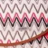 Kosmetiktasche mit Spiegel ZigZags 93999 creme-rot