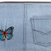 Kosmetiktasche Motifs 94767 blau mit Schmetterling