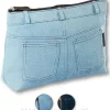Kosmetiktasche Real Jeans. Denim 94583 hellblau