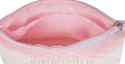 Kosmetiktasche rosa-weiß