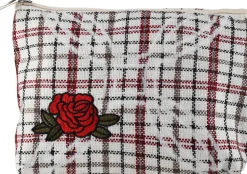 Kosmetiktasche Rose 95825 weiß